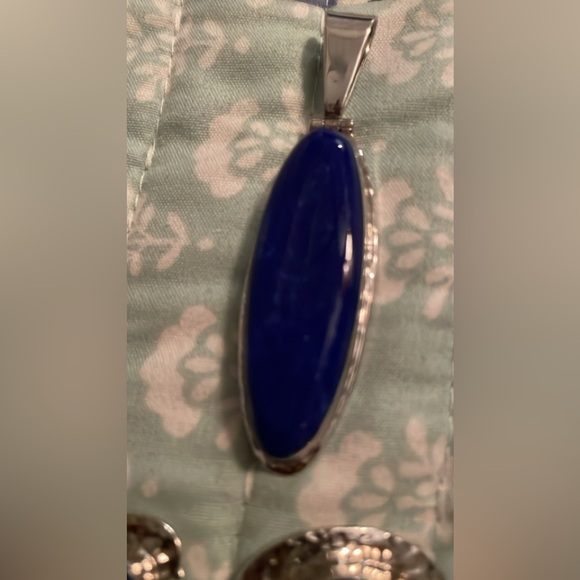 Set of Lapiz Azul and Sterling Silver - Picture 2 of 3